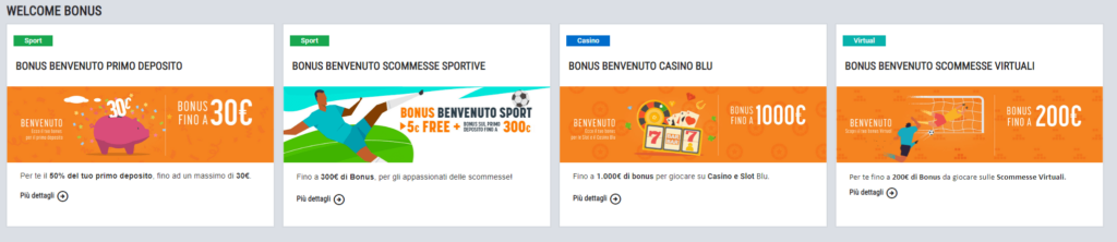 Snai Casino Bonus Benvenuto