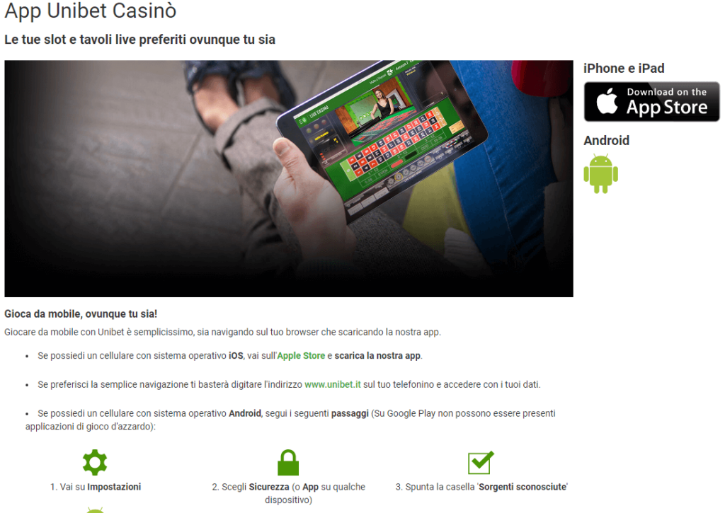 Unibet Casino App